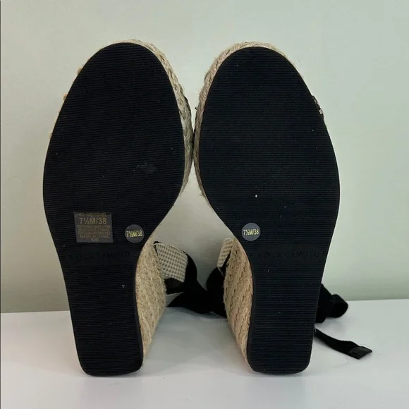 Vince Camuto Mediterranean Black Espadrille Wedges – NWOT - Picture 8 of 11